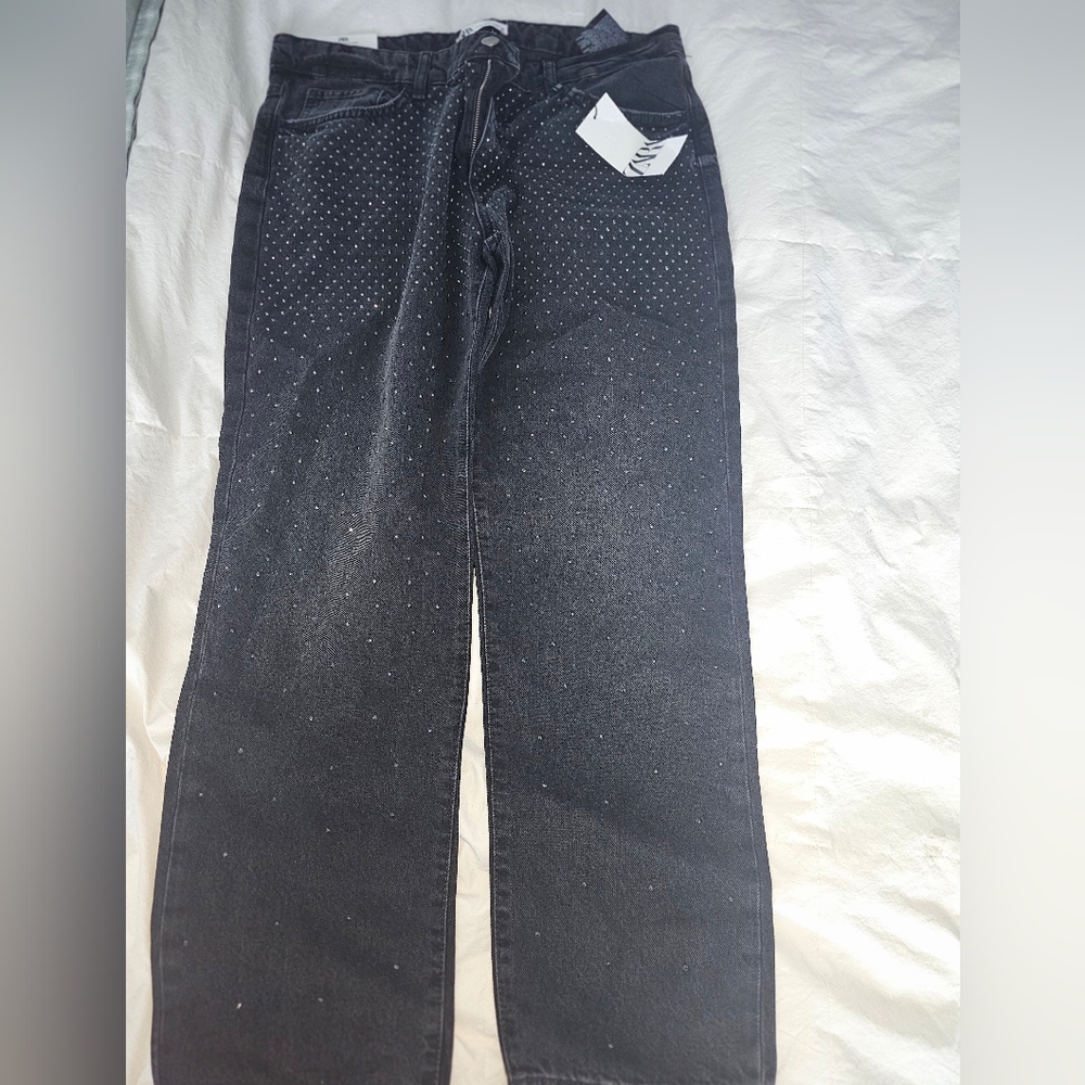 Zara Black Studded Denim